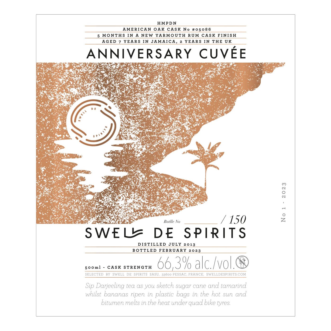 Swell de Spirits Anniversary #1 HMPDN 2013 50cl (02/2023)