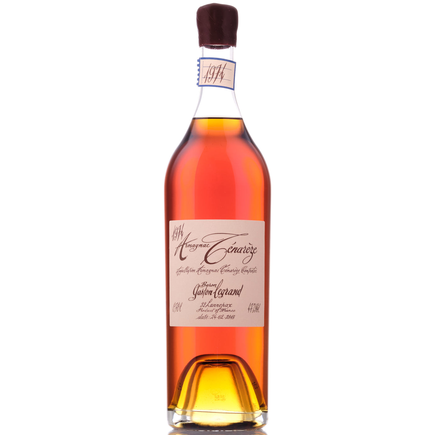 Baron Gaston Legrand Ténarèze 1974 70cl (02/2015)