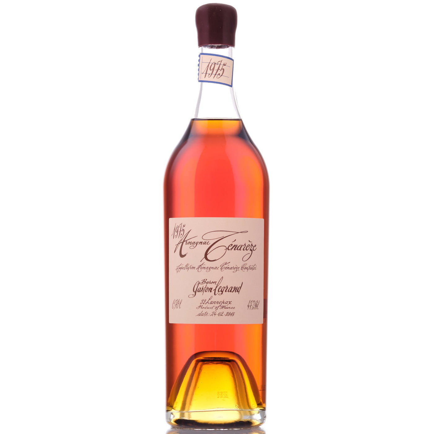 Baron Gaston Legrand Ténarèze 1975 70cl (02/2015)