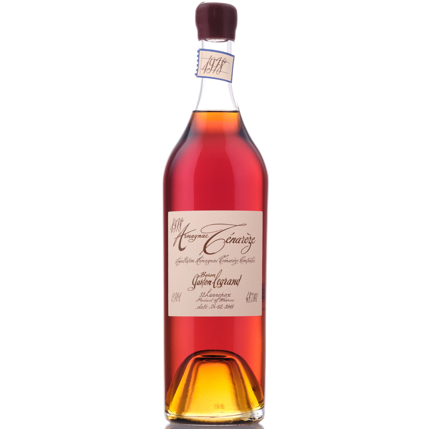 Baron Gaston Legrand Ténarèze 1978 70cl (02/2015)