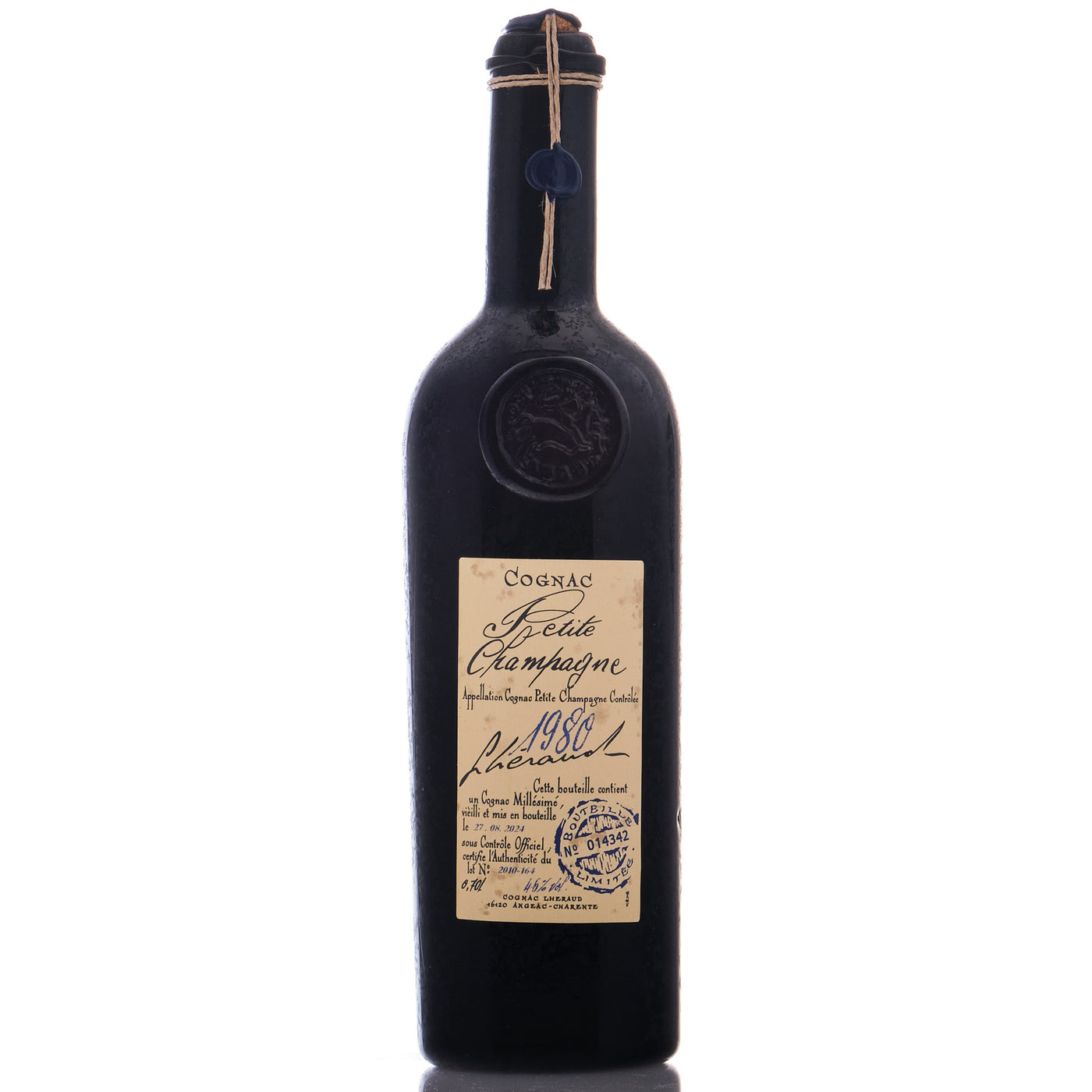 Cognac Lheraud 1980 Petite Champagne 70cl (08/2024)