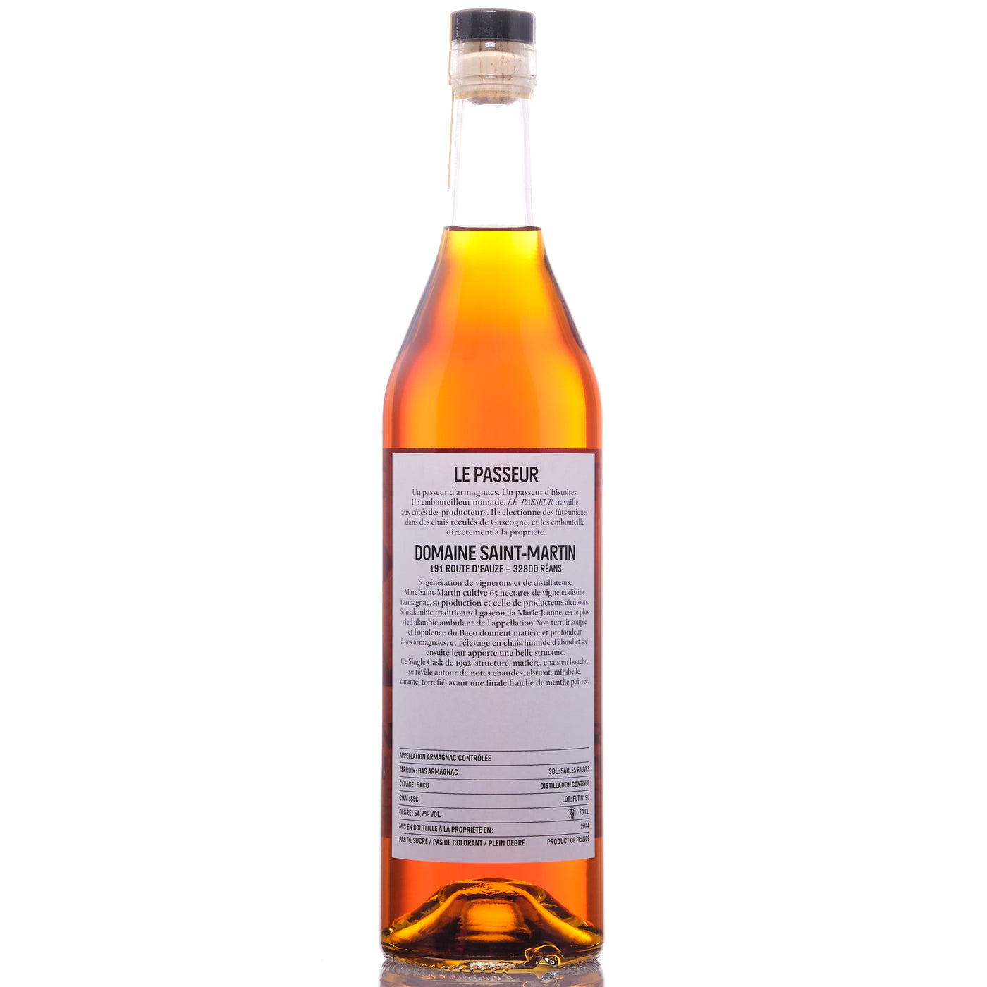 Le Passeur Saint Martin 1992 #90 70cl (07/2024)