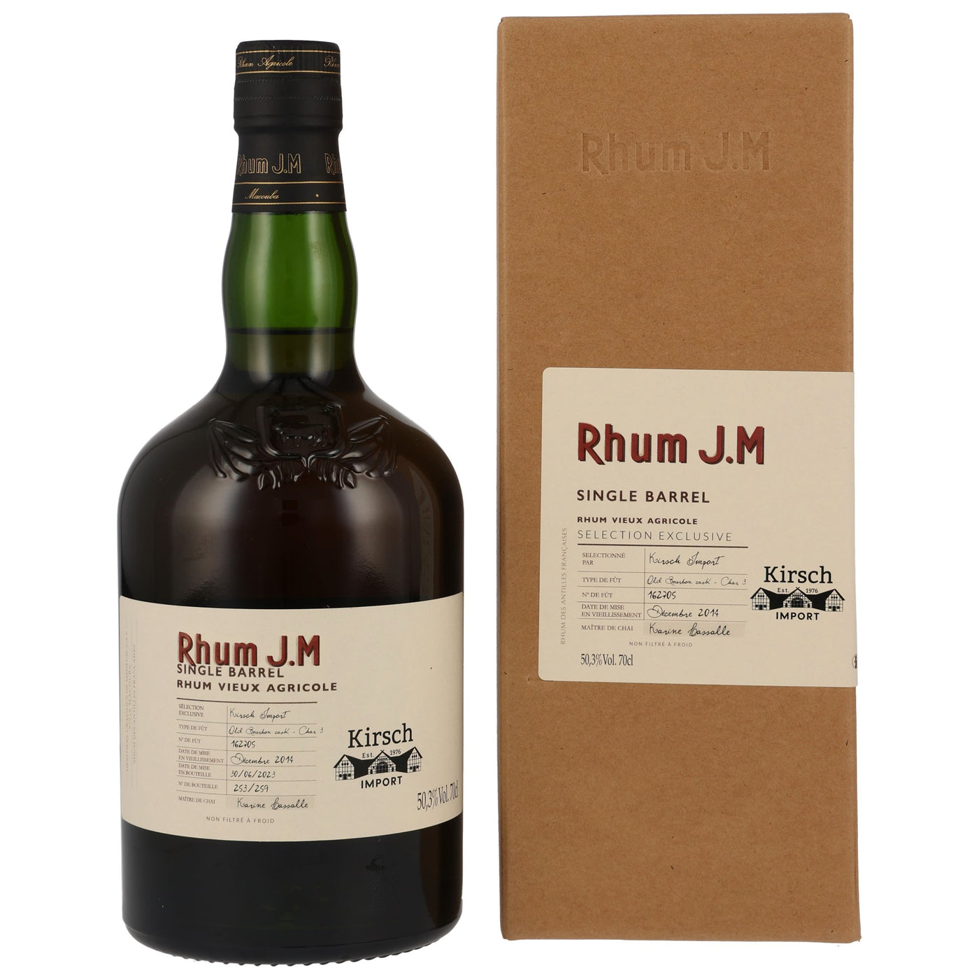Rhum J.M 2014 #162705 Bourbon Cask 70cl (06/2023)