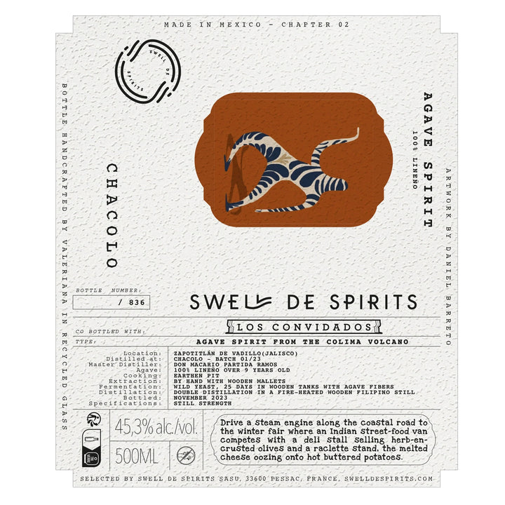 Swell de Spirits Los Convidados Mezcal Chacolo 2023 50cl