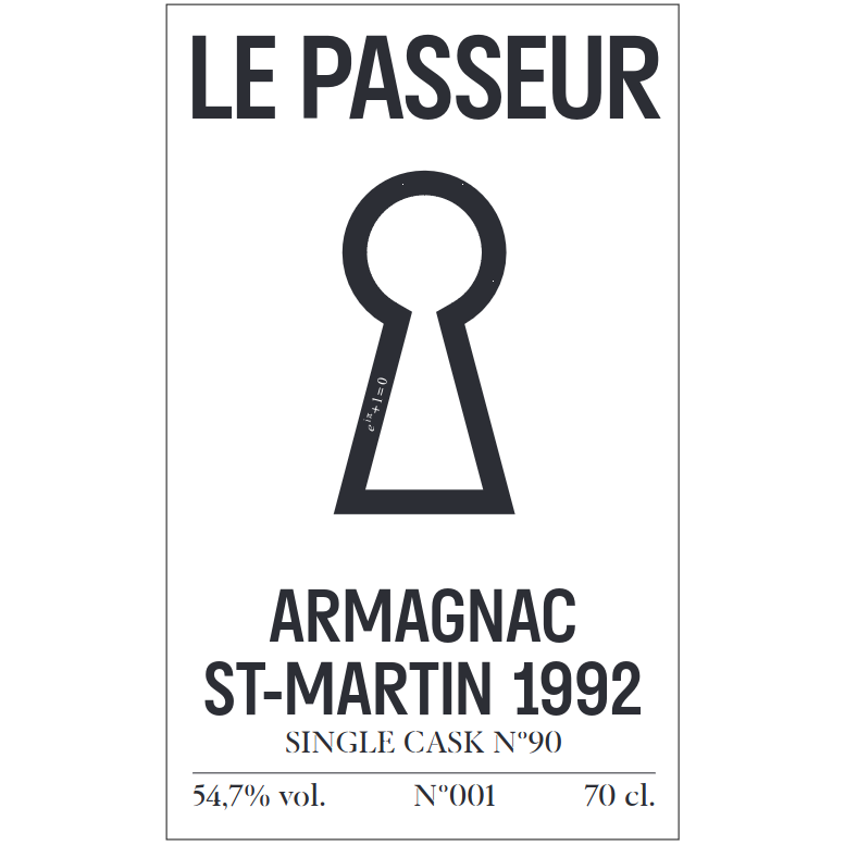 Le Passeur Saint Martin 1992 #90 70cl (07/2024)