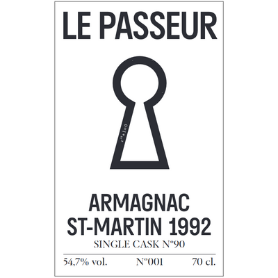 Le Passeur Saint Martin 1992 #90 70cl (07/2024)