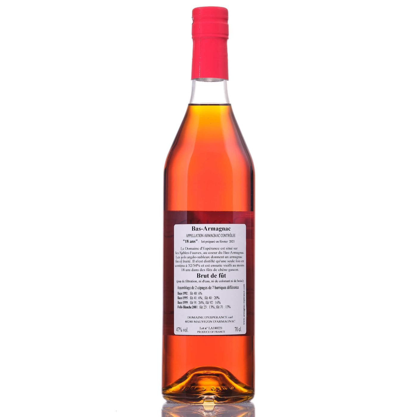 Domaine d'Esperance 18ans 1ère Edition 70cl (02/2021)